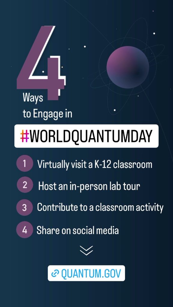 World Quantum Day April 14, 2024 - National Quantum Initiative